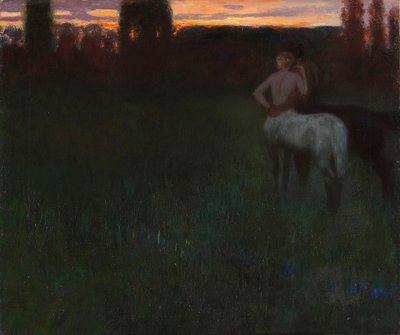 Sunset by Franz von Stuck